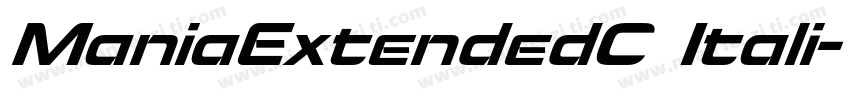 ManiaExtendedC Itali字体转换